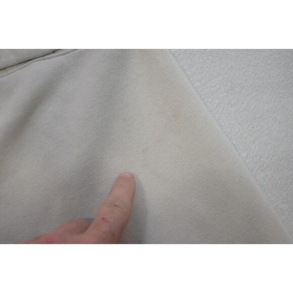 Nike Jogger Sweat Pants Tapered Cotton Blend Cream W/Pockets Mens Sz XL - Picture 12 of 14